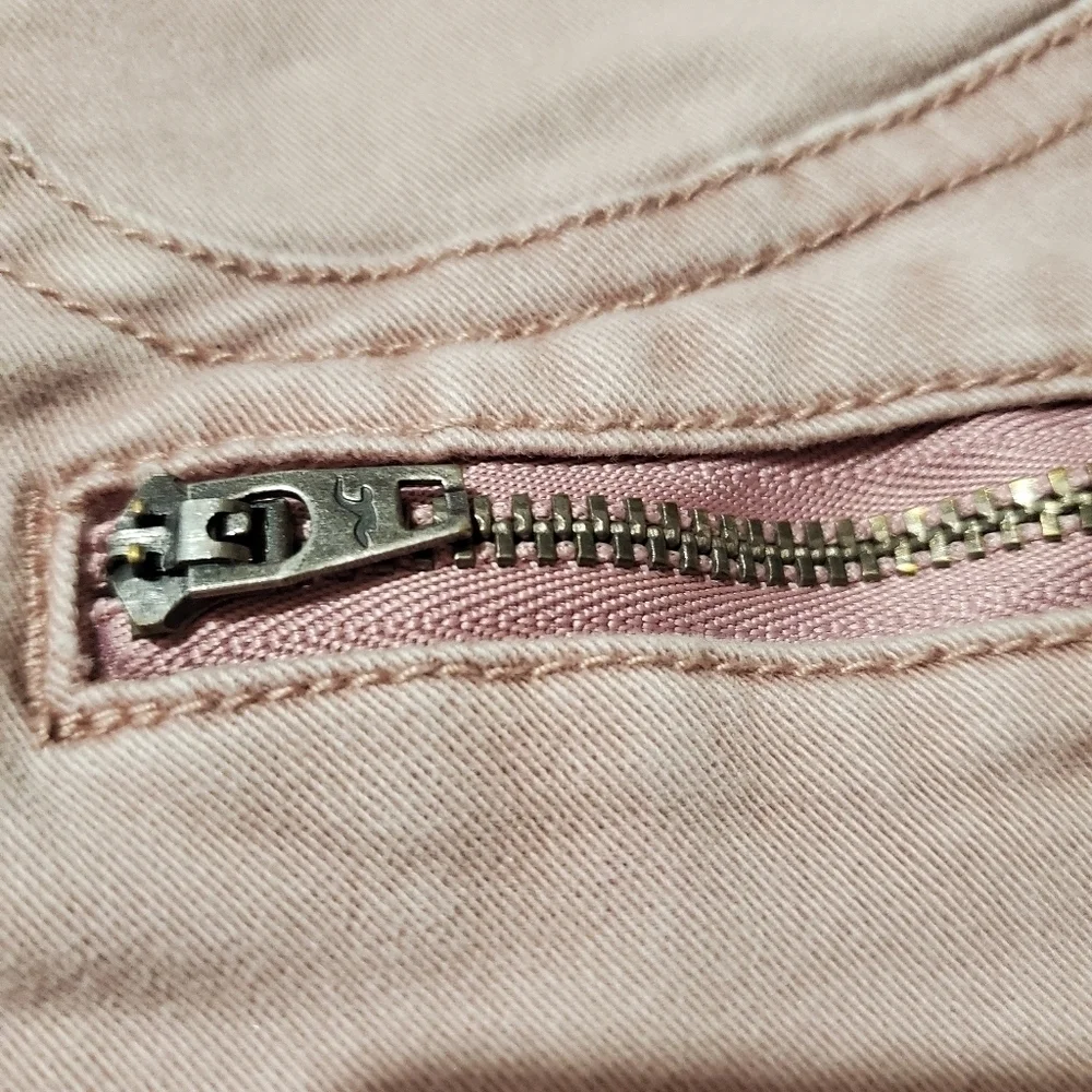 Hollister Khaki Tan Ripped Skinny Pants - Picture 6 of 7